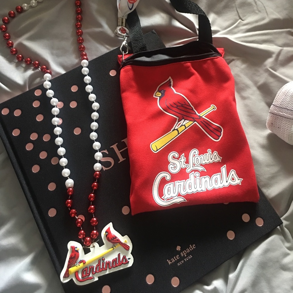 St Louis crossbody bag and necklace